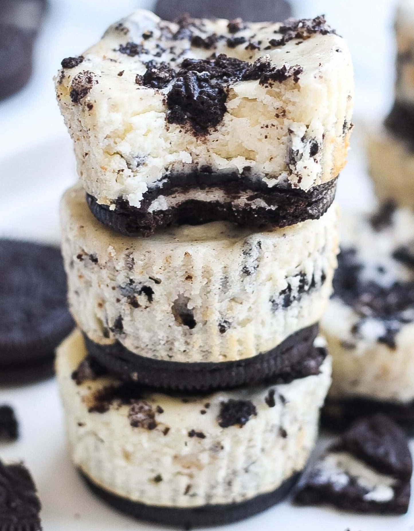 Mini Oreo cheesecakes