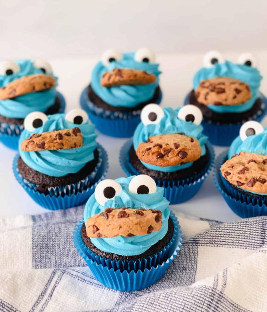 Cookie Monster Cupcakes